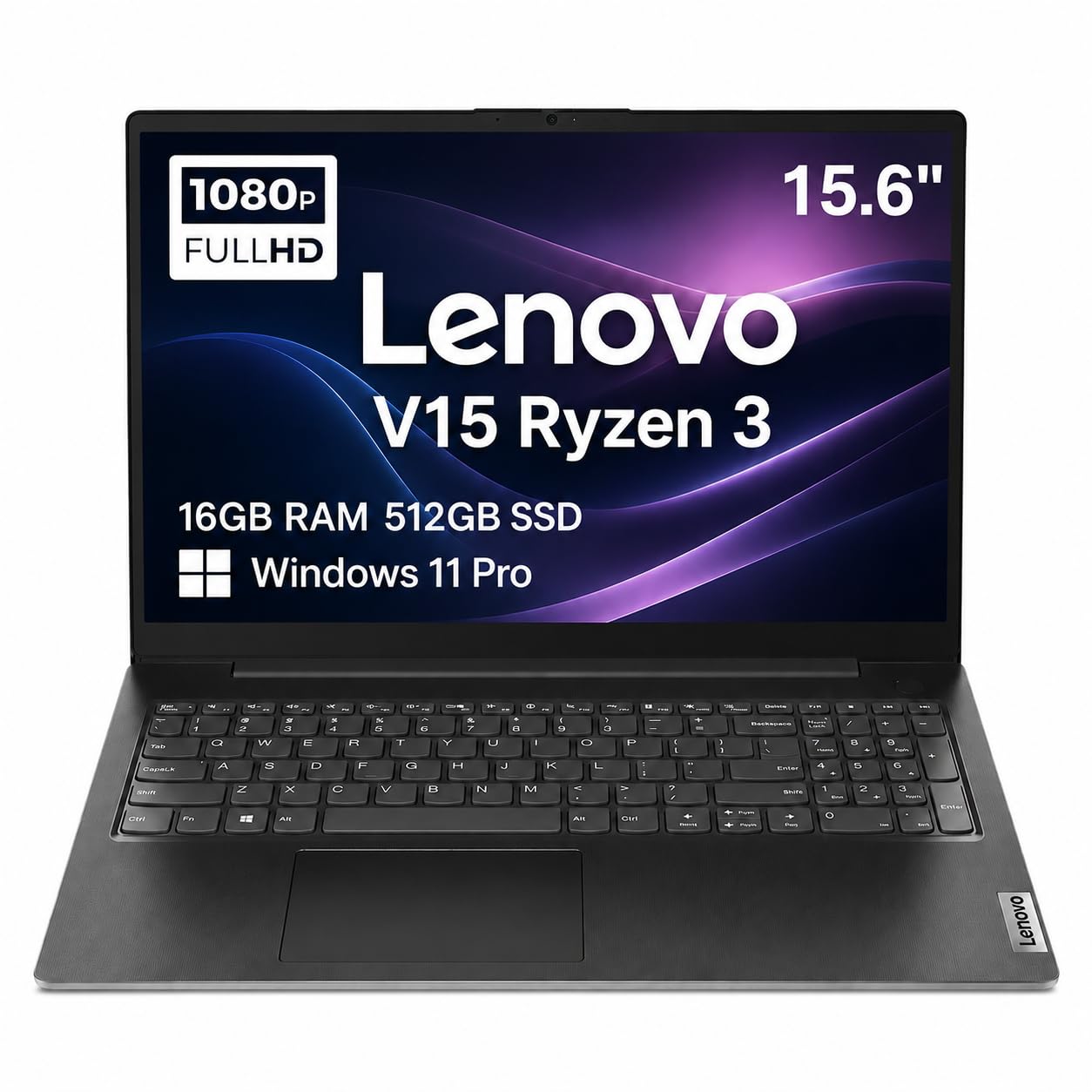 Amazon.com: Lenovo Laptop V15, AMD Ryzen 3 7320U, 16GB DDR5, 512GB